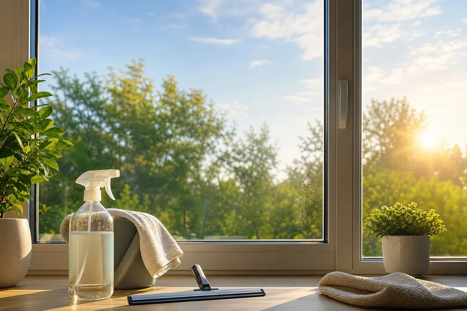 Wann ist die beste Zeit zum Fenster putzen?