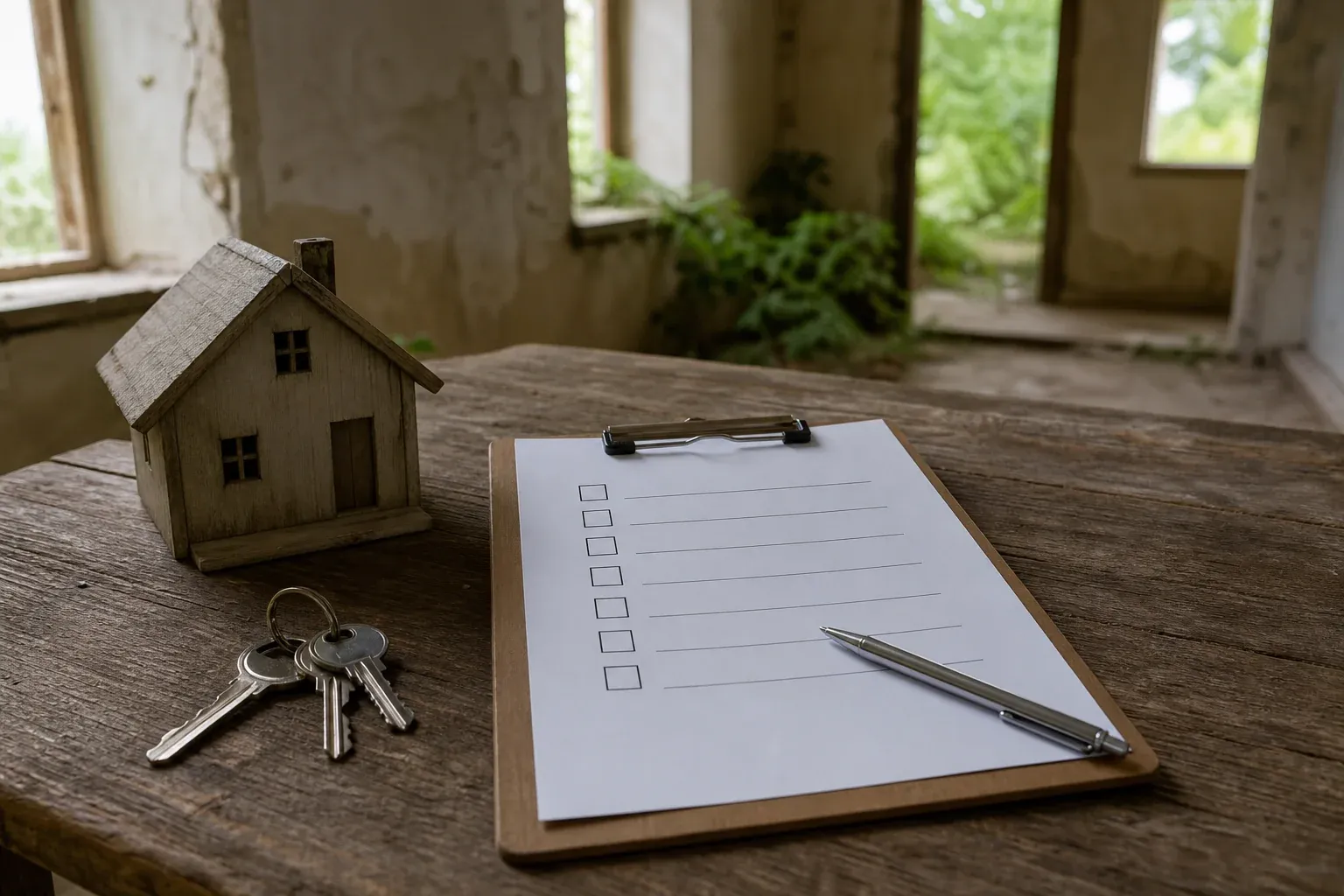 Checkliste für den Kauf herrenloser Grundstücke und verlassener Immobilien