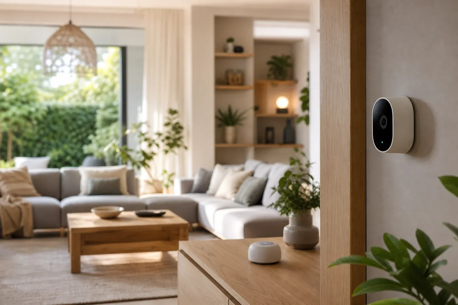 Smart Home Möglichkeiten im Überblick – vernetzte Geräte in einem modernen Wohnzimmer