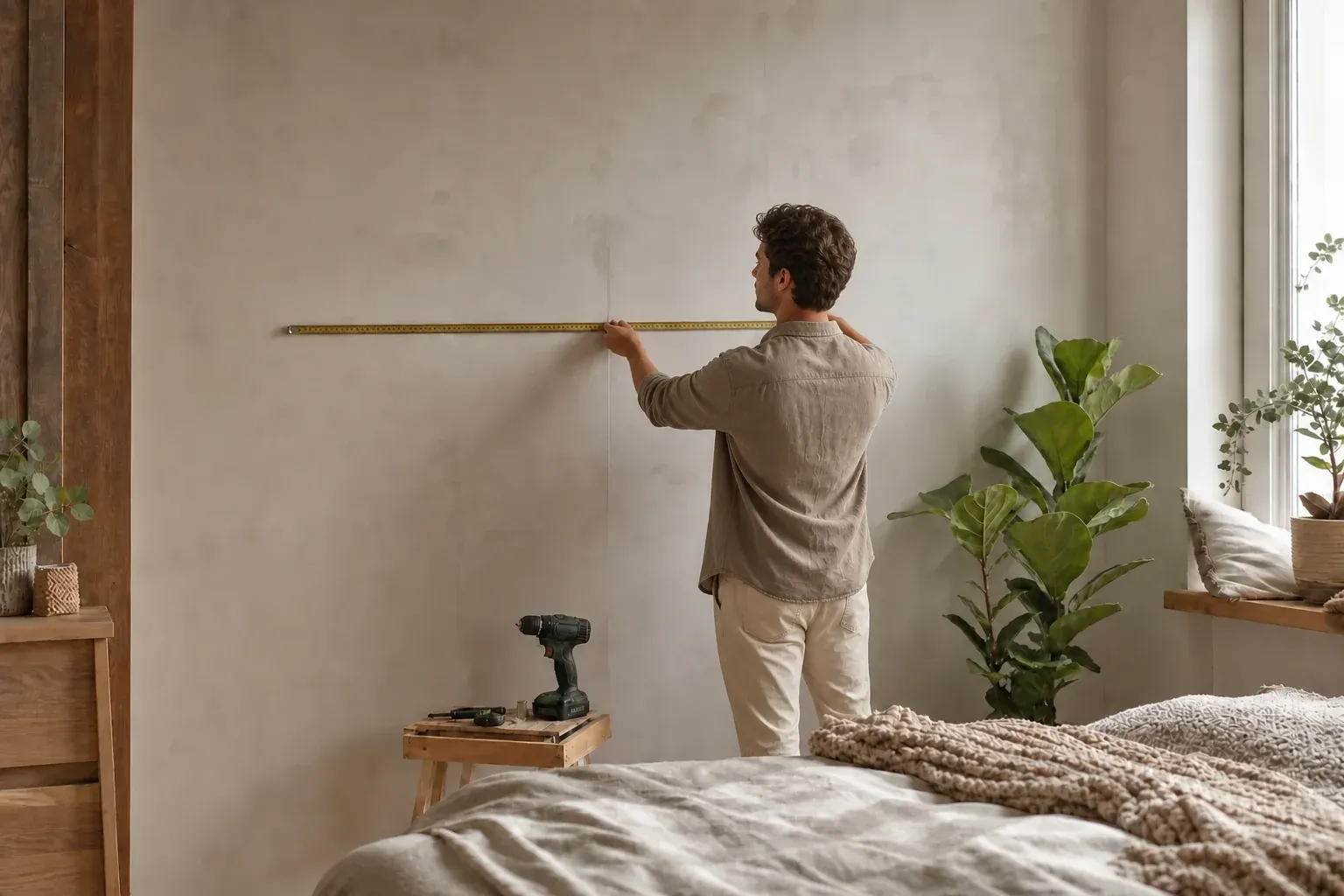 Wand vorbereiten und ausmessen